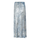 Marble silk skirt
