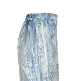 Marble silk skirt