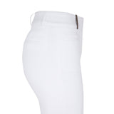 White piqué pants