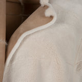 Off-white shaved mink