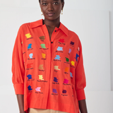 MANUELA ROUGE WATERCOLOR SHIRT