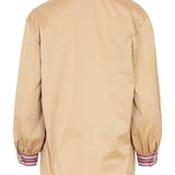 Camisa camel raya lavanda