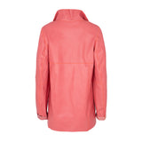 Pink napa Florence frock coat