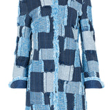 Chaqueta tweed jeans blue