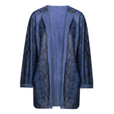 Francine Suede Blue Frock Coat