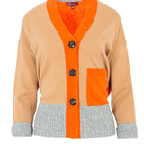 Chaqueta punto camel