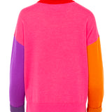 Jersey cuello vuelto rosa