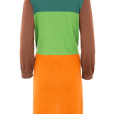 Vestido multicolor punto