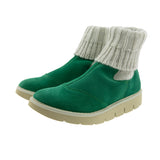Knitted pepper green boot