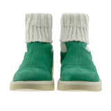 Knitted pepper green boot