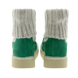 Knitted pepper green boot