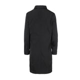 Black techno trench coat