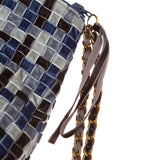 Blue velvet bag