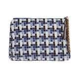 Blue velvet bag