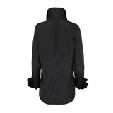 Black multi-collar technological shirt