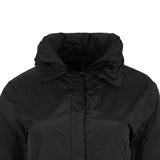 Black multi-collar technological shirt