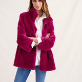Chaquetón visón sara violeta