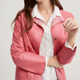 Pink napa Florence frock coat