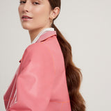 Pink napa Florence frock coat