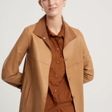 Camel napa florence frock coat