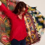 Pañuelo aloeuw/sw Ikat