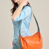 Bolso piel naranja