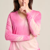 Fuchsia marble jersey