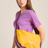 Bolso piel amarillo