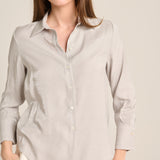 Camisa silver metalizada