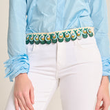 IVORY TURQUOISE BELT