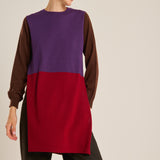 Vestido multicolor punto