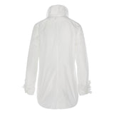 White multi-collar technological shirt