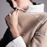 Off-white shaved mink