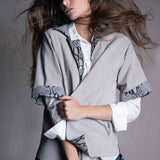 Kaisa gray suede jacket