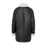 Chaquetón Araceli merino negro