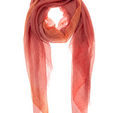 Volcano dip-dye scarf