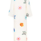 Floral linen dress