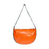 Orange leather bag