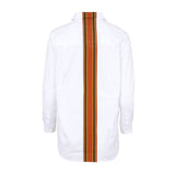 Camisa blanca cinta raya caldero
