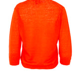 Red V-neck sweater