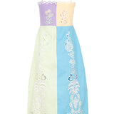 Vestido with embroidered straps
