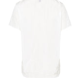 قميص تكنو أبيض مكشكش