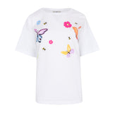 Camiseta pintada flores