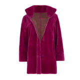 Chaquetón visón sara violeta