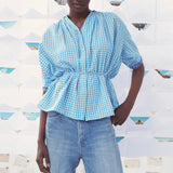 Camisa artemis les cyclades blue