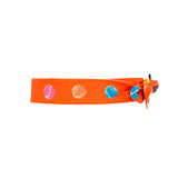 Banda floral tenis naranja