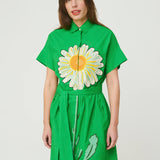 Vestido gordes marguerite green