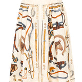 Falda equestrian scarf winter white