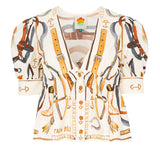 Blouse Equestrian Scarf Winter