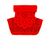 Keelin orange and red bandana scarf